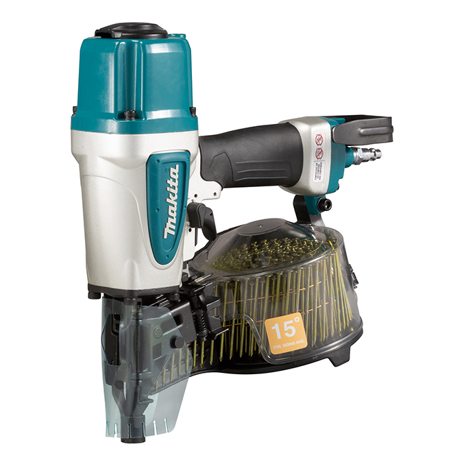 Cloueuse pneumatique Makita AN613 15° pour revêtement sur fond neutre